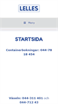 Mobile Screenshot of lellesatervinning.se