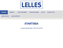 Tablet Screenshot of lellesatervinning.se